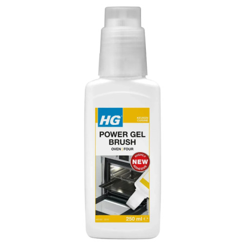 Гель для чищення духовок, гриля та барбекю зі щіткою HG Power Gel Brush Oven, 250 мл